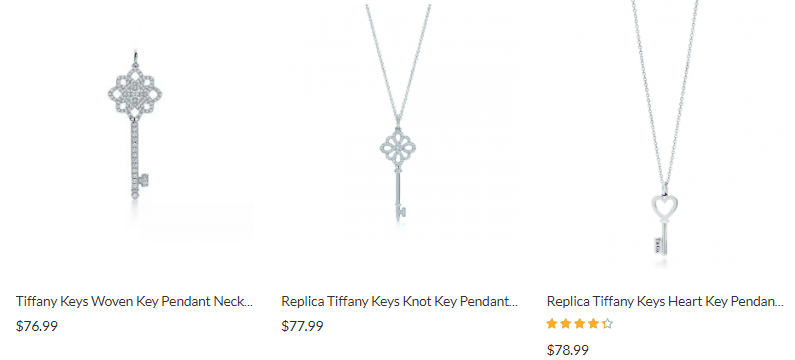 Replica Tiffany jewels at ekx